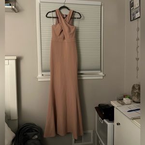 pink maxi dress